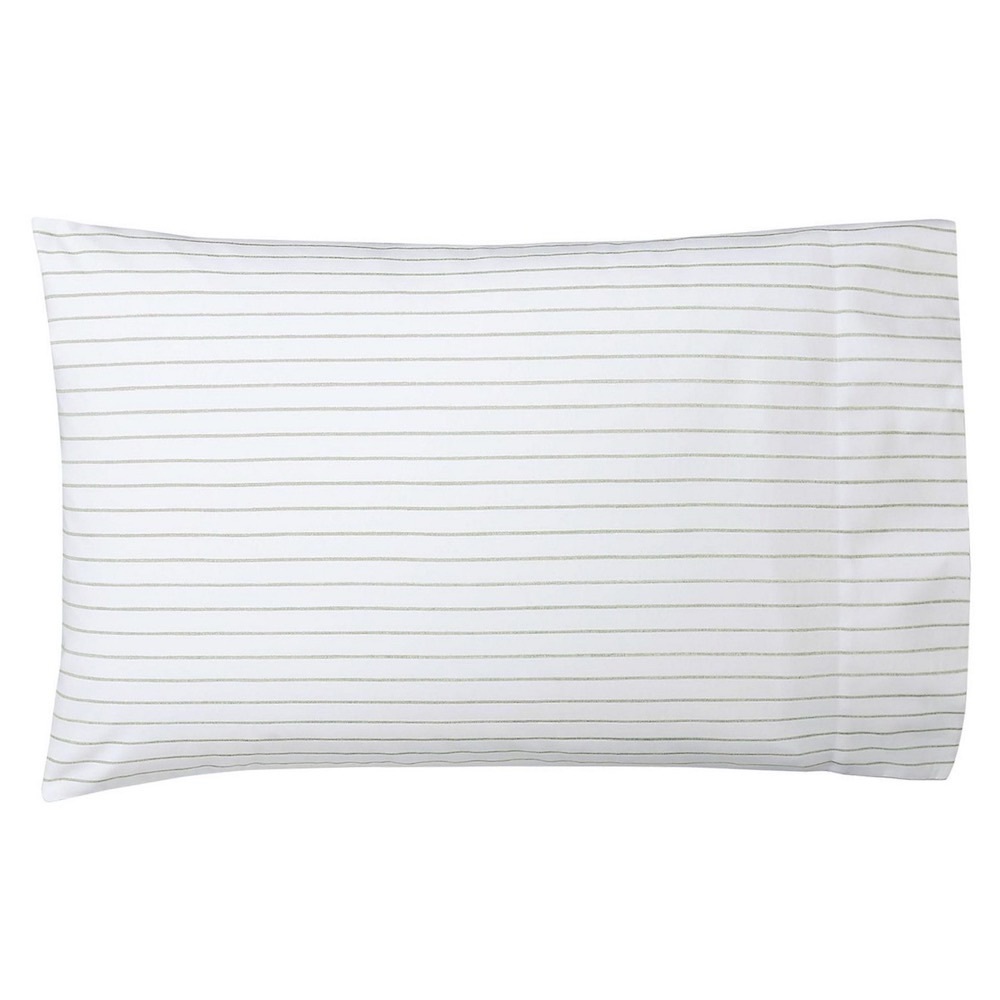 Ralph Lauren Spencer Stripe Sateen 2 STANDARD Pillowcases SAGE